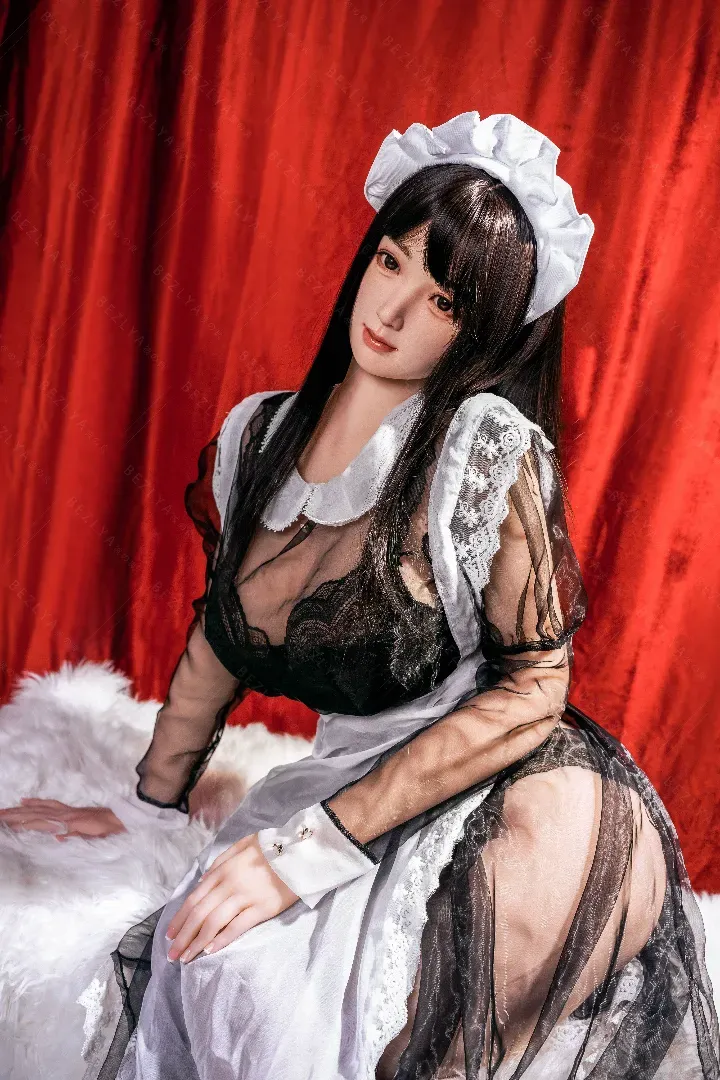 155cm (5ft1) G-Cup Realistic Silicone Head + TPE Body Hybrid Sex Doll Diedou, Head Diedou